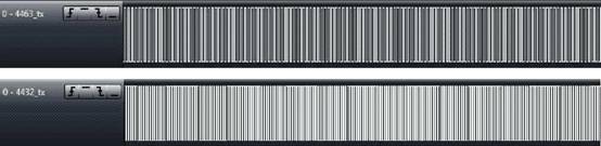 433MHz 、1.2Kbps、 30KHz 頻偏下的 RF4463 接收波形